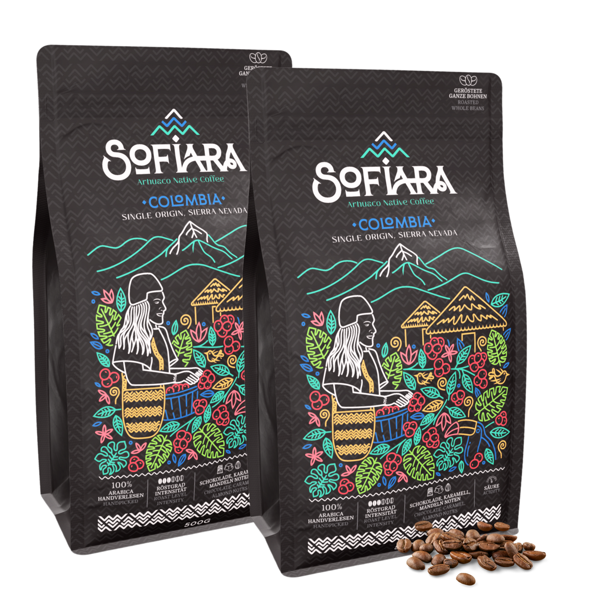 Sofiara Arhuaco Native Coffee - Ganze Bohnen