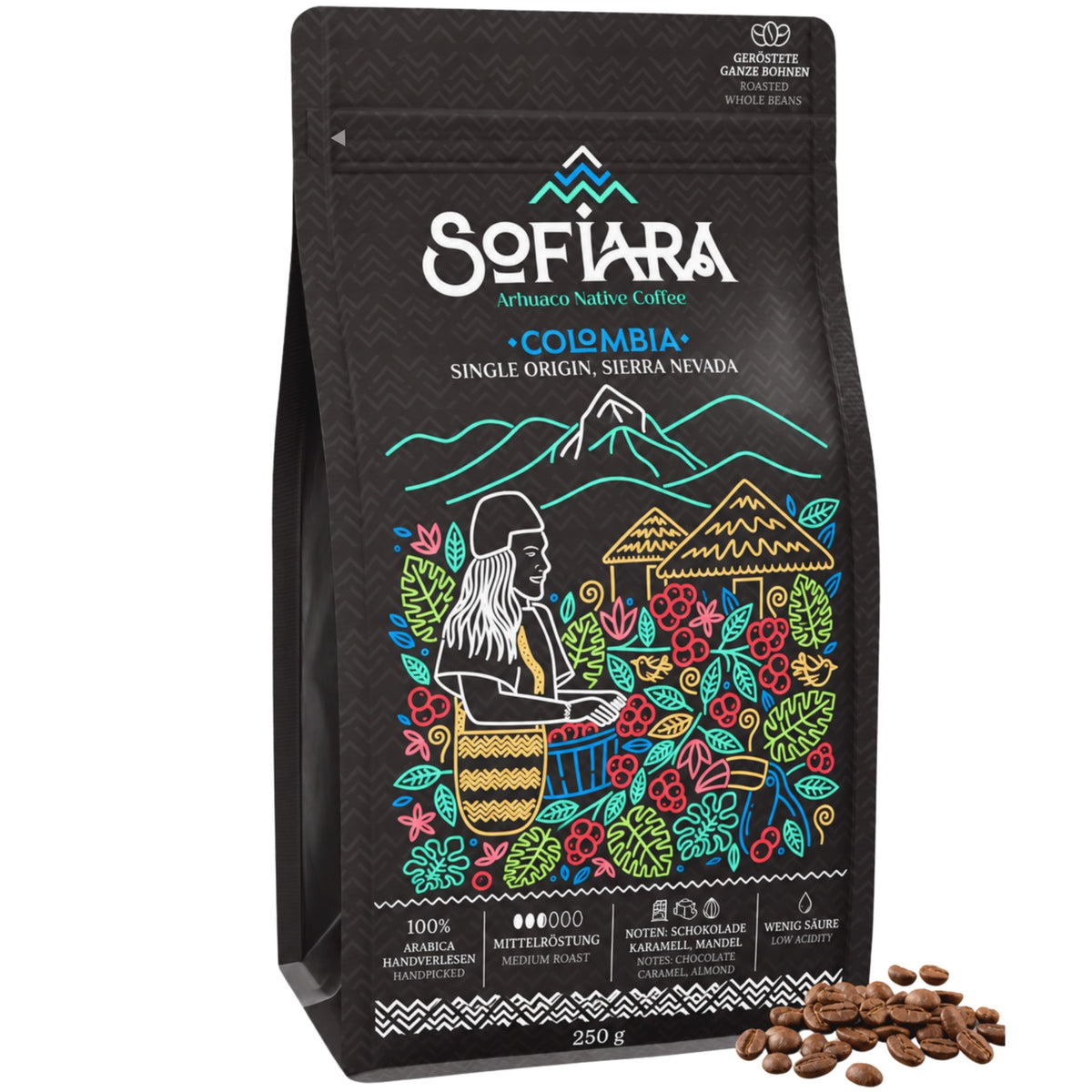 Sofiara Arhuaco Native Coffee - Ganze Bohnen