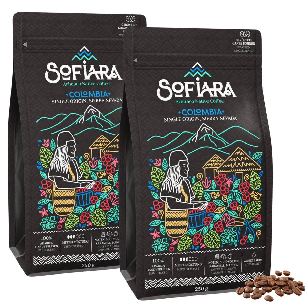 Sofiara Arhuaco Native Coffee - Ganze Bohnen