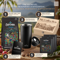 Sofiara Kaffee Geschenkbox | 250 g Arabica, Thermobecher & 3 Drip Bags