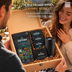 Sofiara Kaffee Geschenkbox | 250 g Arabica, Thermobecher & 3 Drip Bags