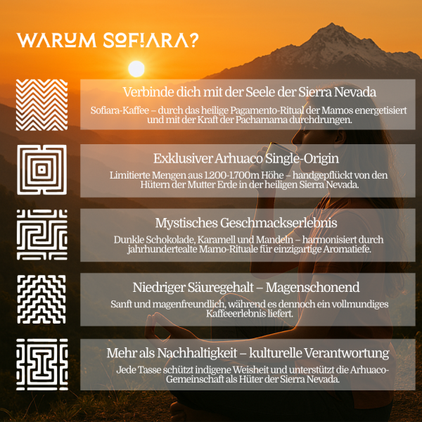Sofiara Arhuaco Native Coffee – 500 g kolumbianische Kaffeebohnen aus einer einzigen Herkunft | Mittlere Röstung, Geschmack nach Schokolade, Karamell und Mandeln – Bild 5